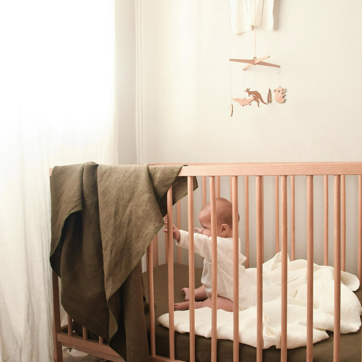 100% Hemp Bed Linen • Baby Wrap Blanket Olive – Hemp Clothing