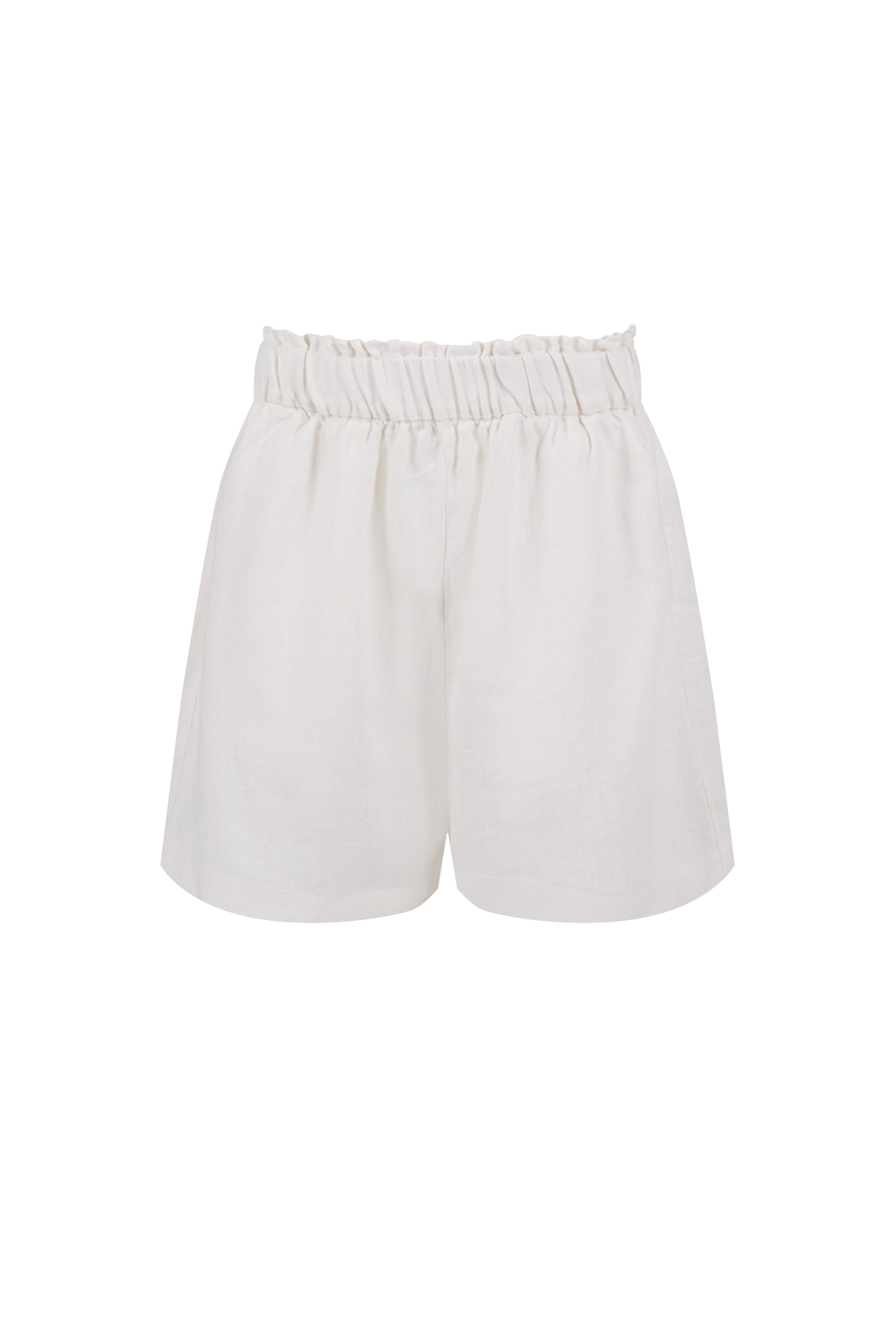 Paperbag Shorts Natural White Hemp Clothing Australia