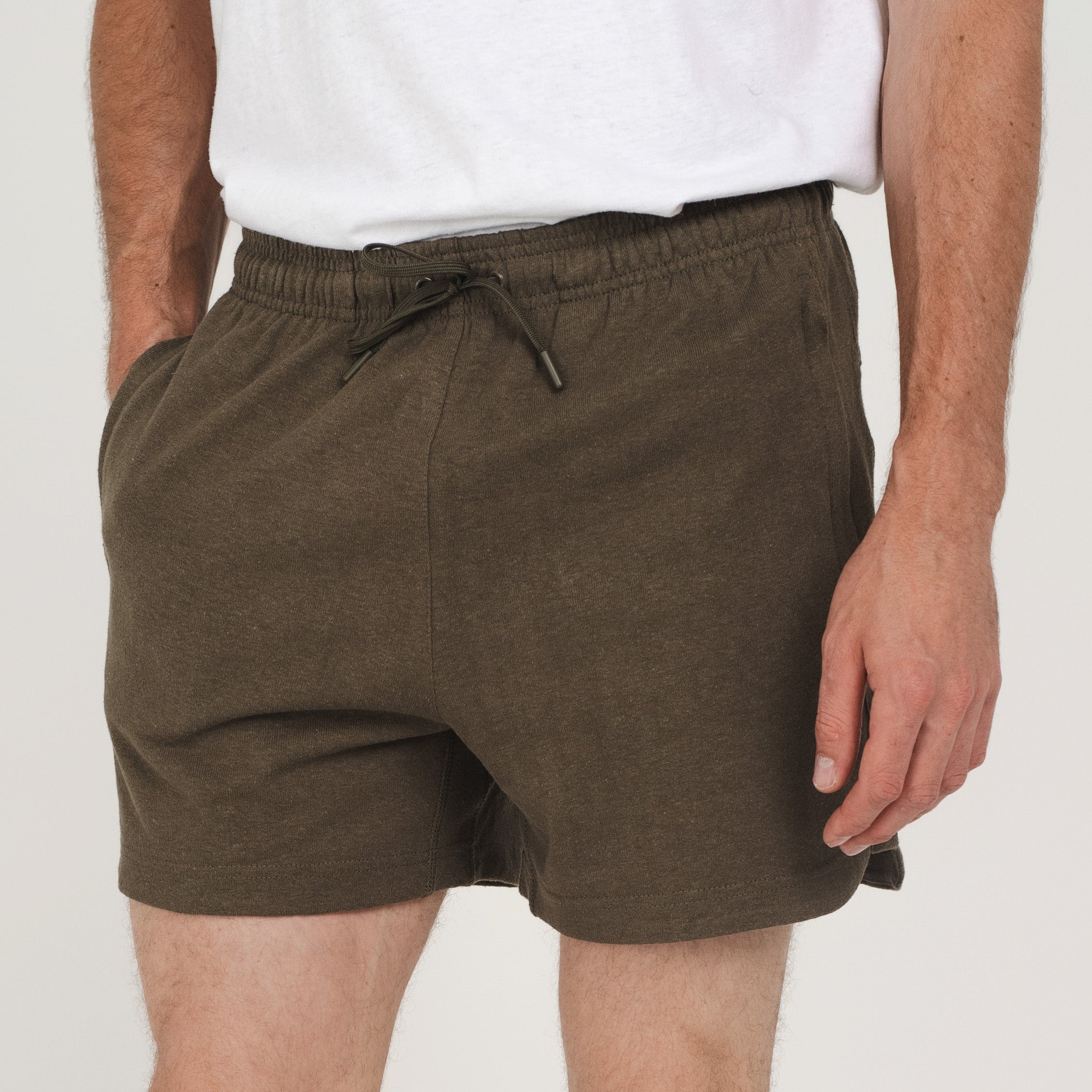 Sports Shorts Dark Olive – Hemp Clothing Australia