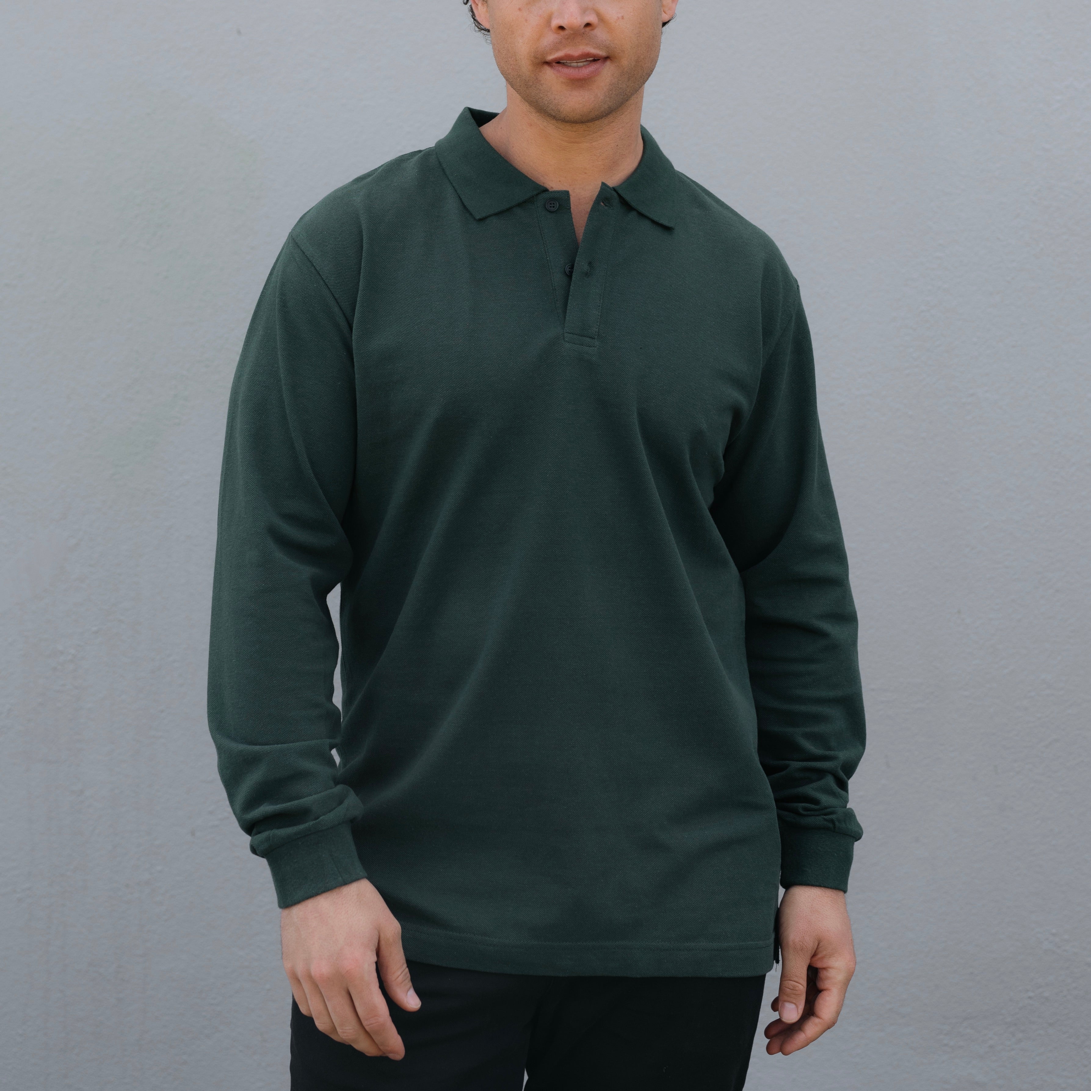 Mens long sleeve polo shirts australia outlet