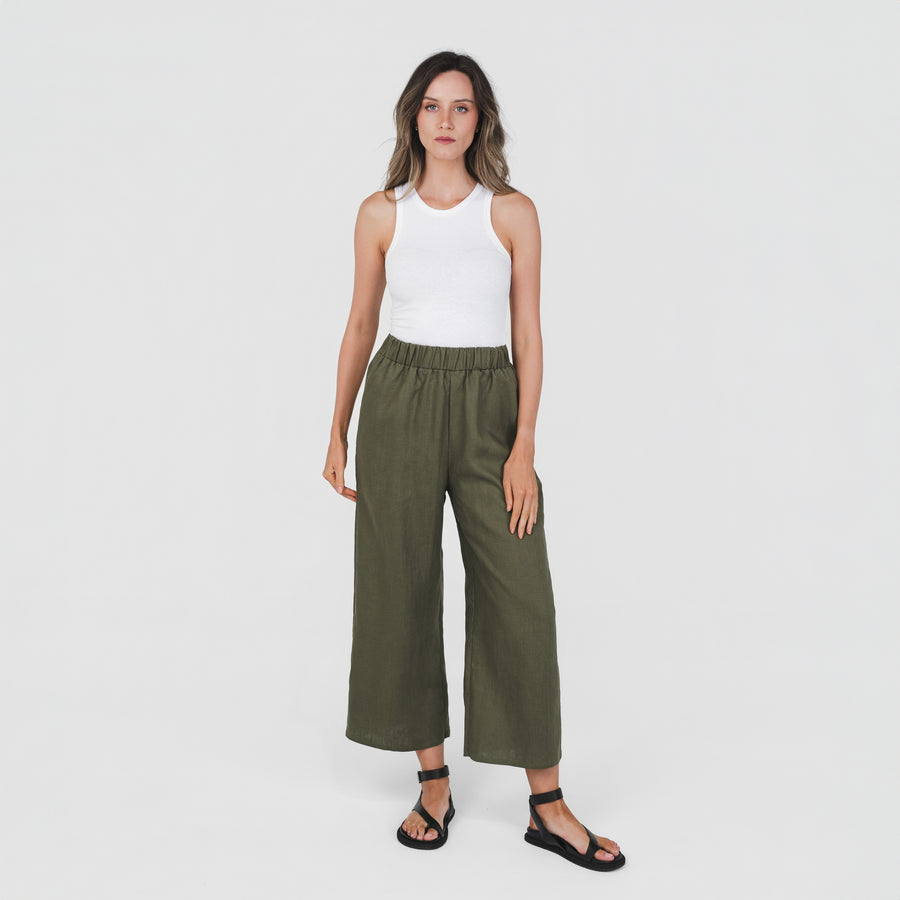 Pull On Pants Olive