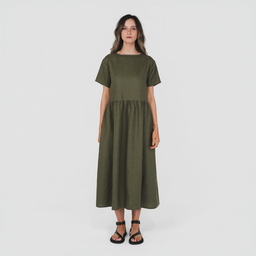 Smock Dress Olive