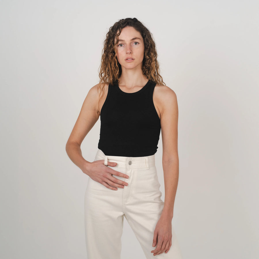 Stretch Tank Top Black