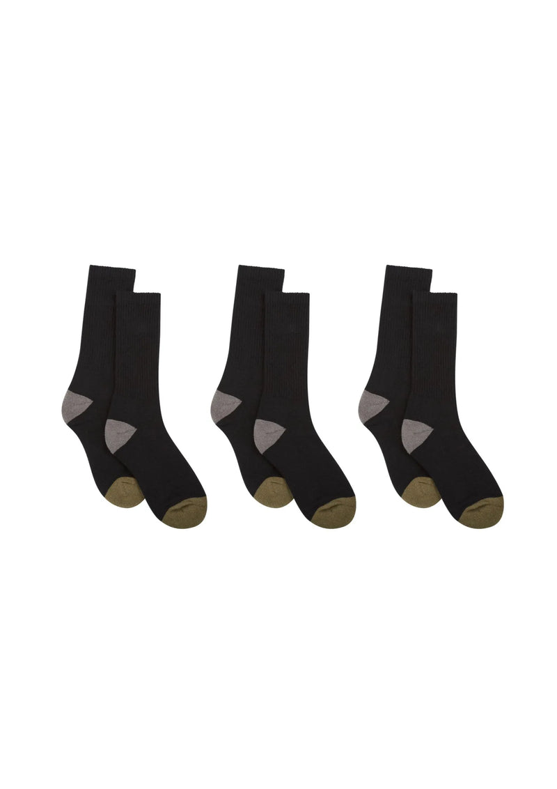 Hemp Crew Socks Multipack Black 3-Pack