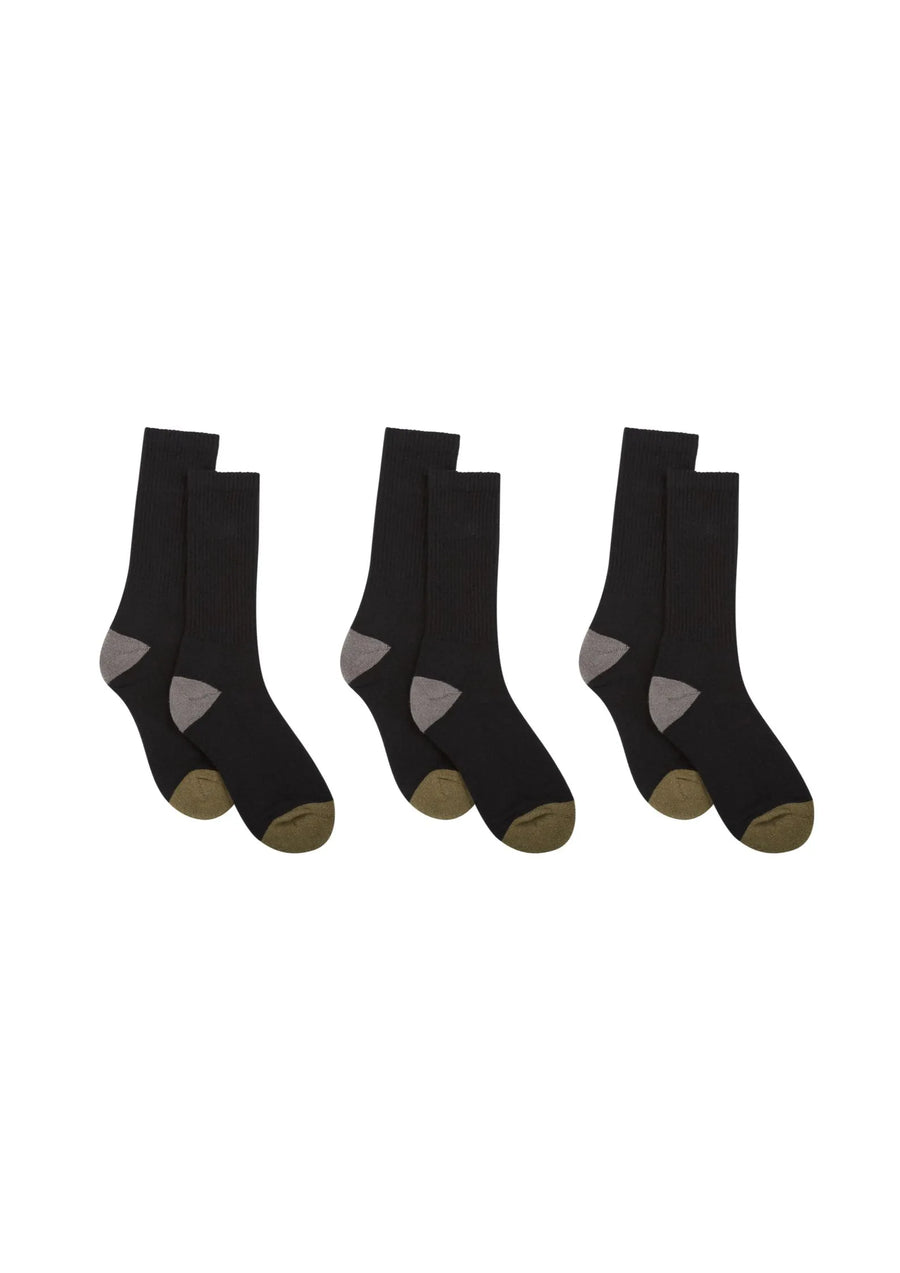 Hemp Crew Socks Multipack Black 3-Pack